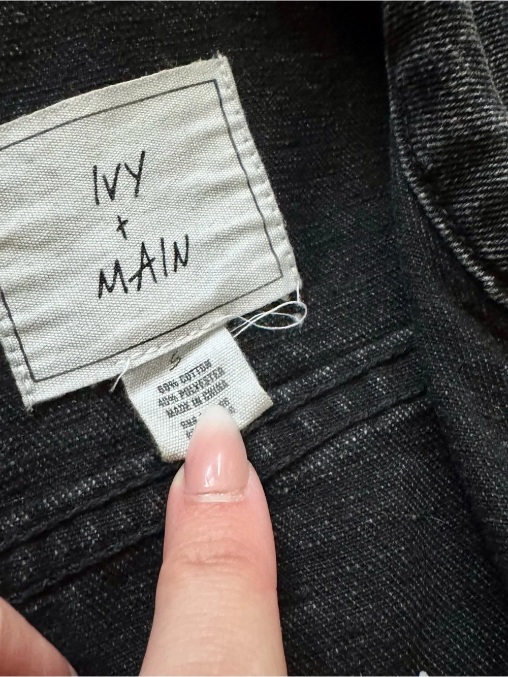 Washed Black Denim Jean Jacket - My Mai